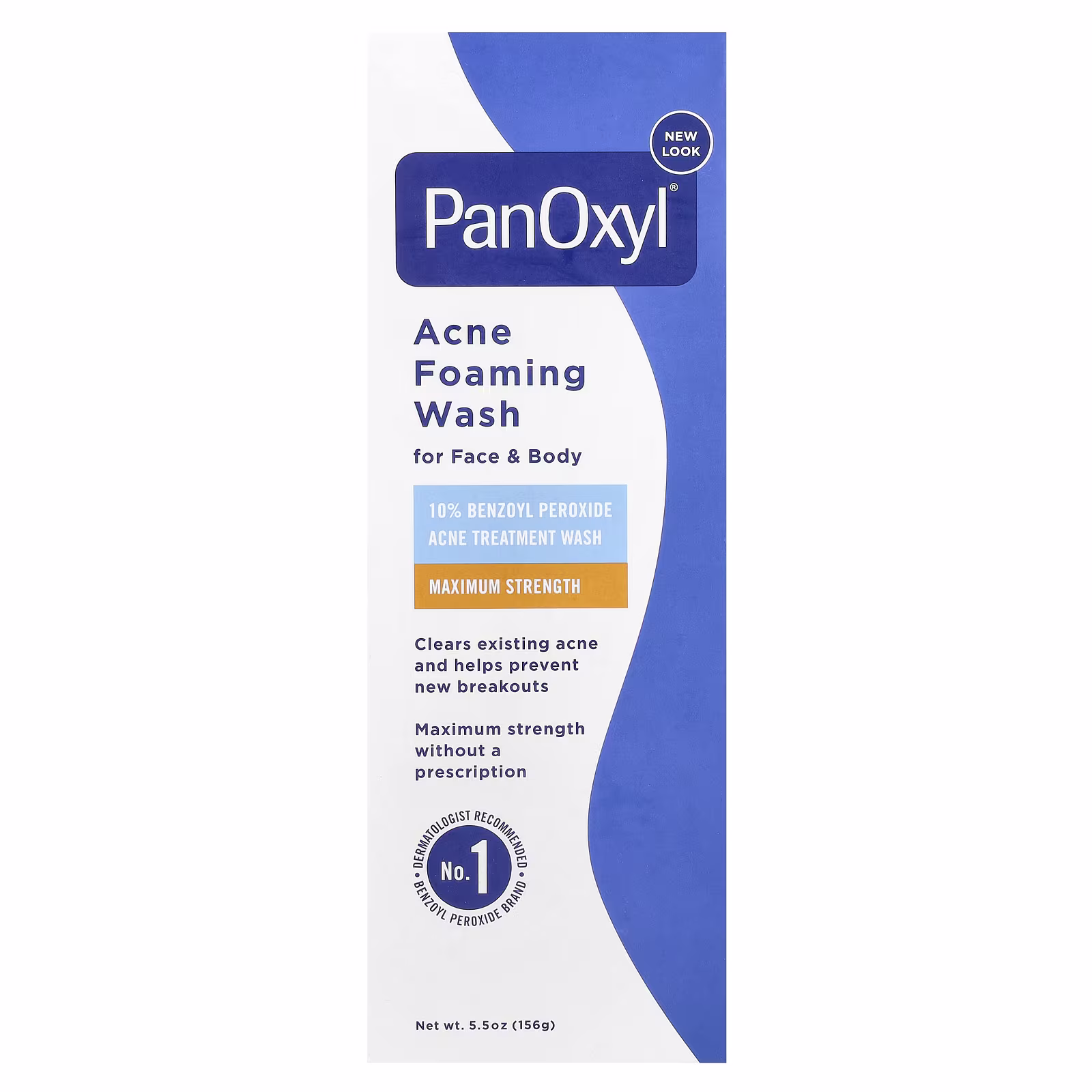 PanOxyl סבון מקציף נגד אקנה לפנים ולגוף